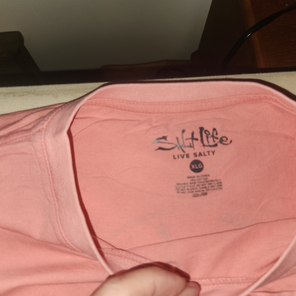 Salt Life Pink T-Shirt - Picture 3 of 4